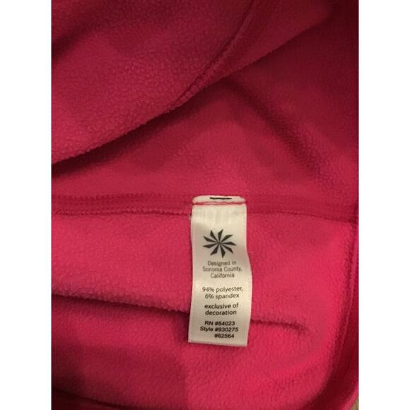 Fabletics Pink 1/4 zip Athletic Jacket Athleta pullover Small - Picture 7 of 8